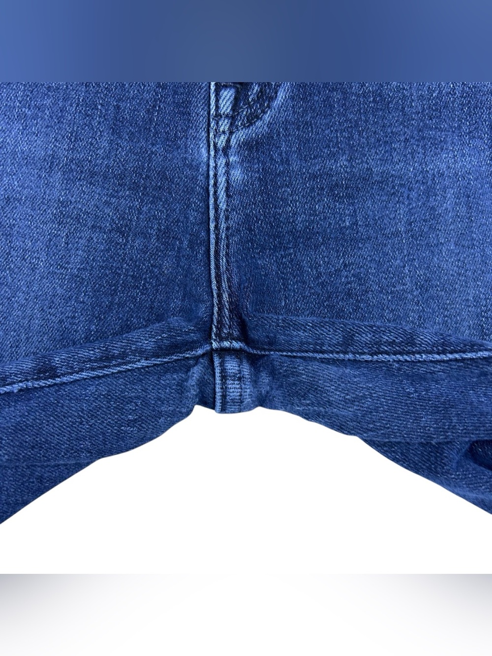 AYR Superba High Rise Straight Leg Jeans Size 28 Stretch Raw Hem Blue Denim - Picture 11 of 16